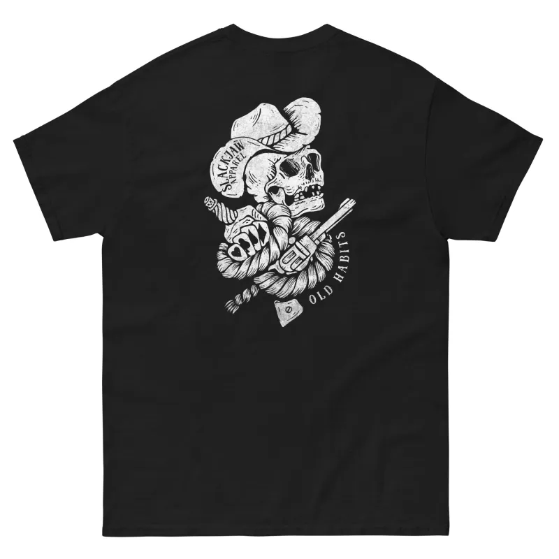 Old Habits T Shirt - Black sold by Slackjaw
