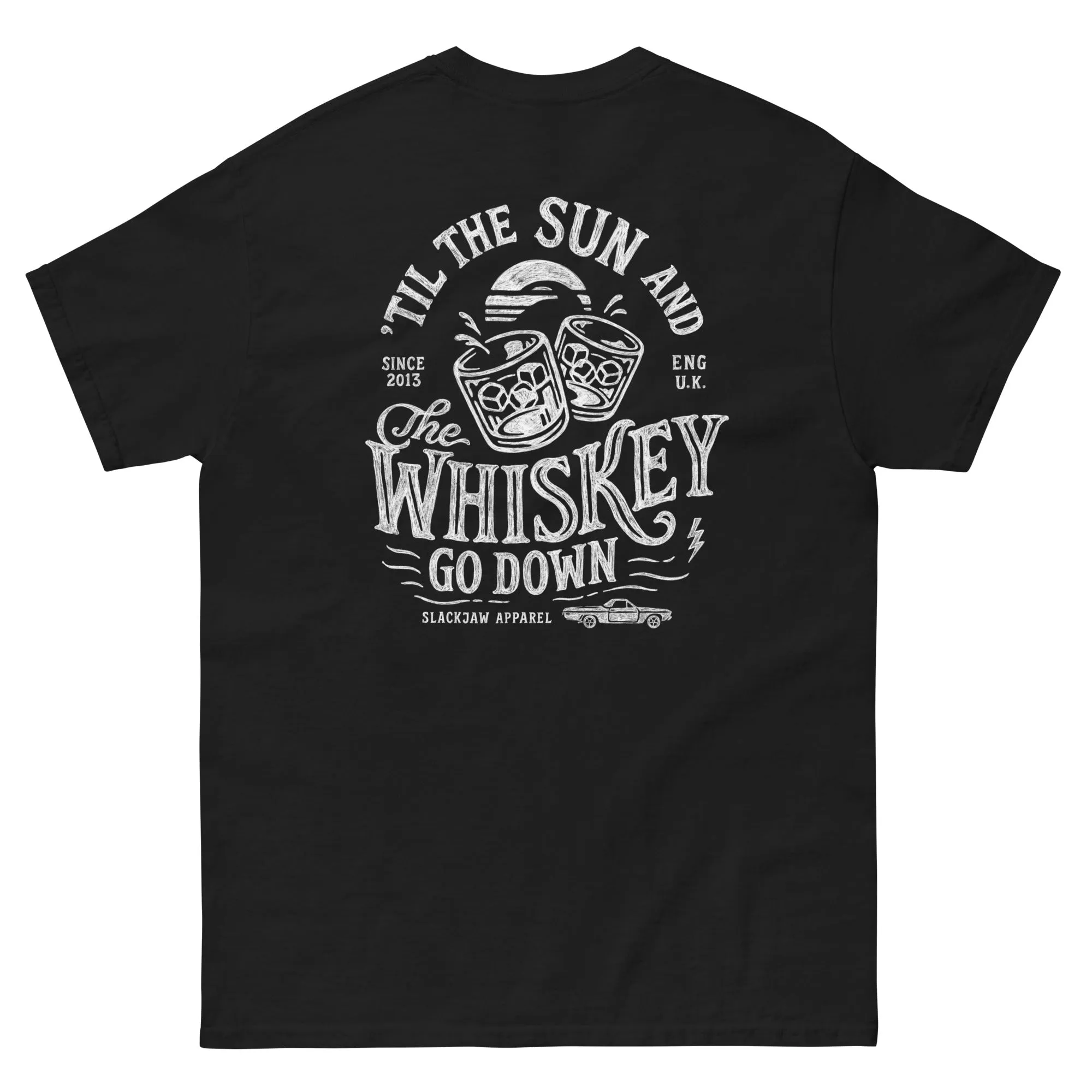 Whiskey Sunset T Shirt - Black sold by Slackjaw