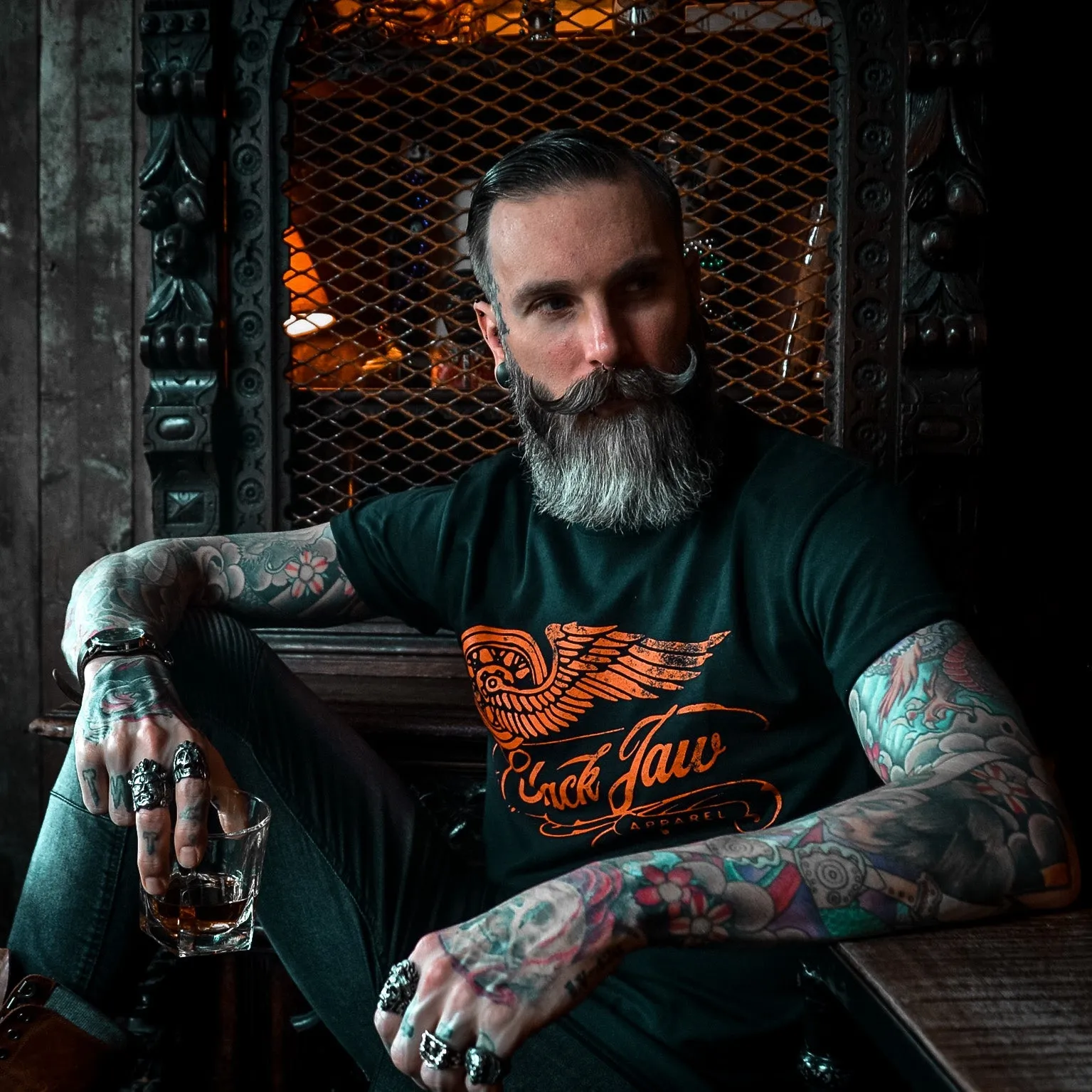 Rusty Wheels T Shirt - Black sold by Slackjaw product image thumbnail 3