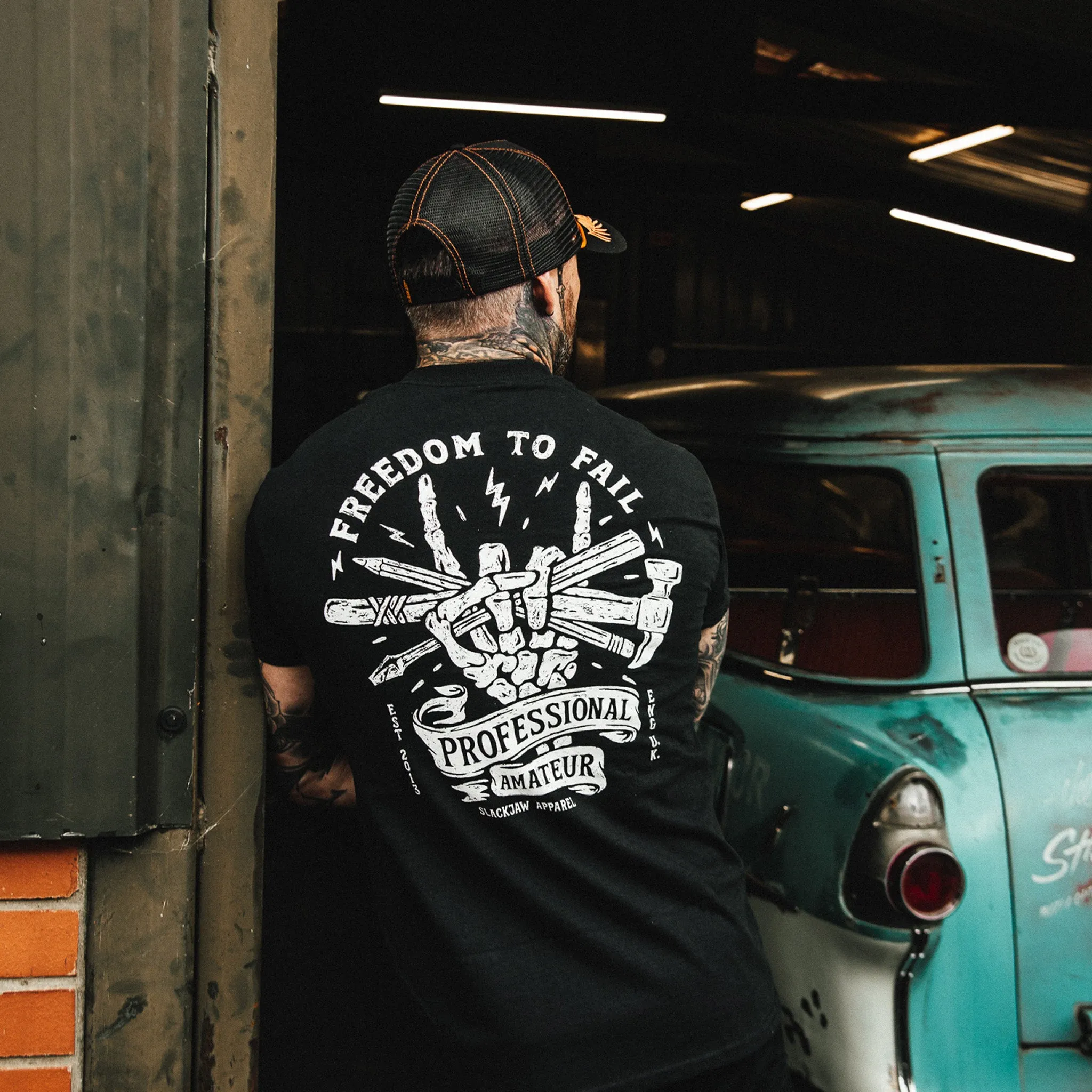 Freedom to Fail T Shirt - Black sold by Slackjaw product image thumbnail 3