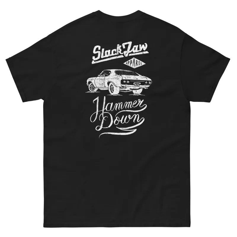 Hammer Down T Shirt - Black sold by Slackjaw
