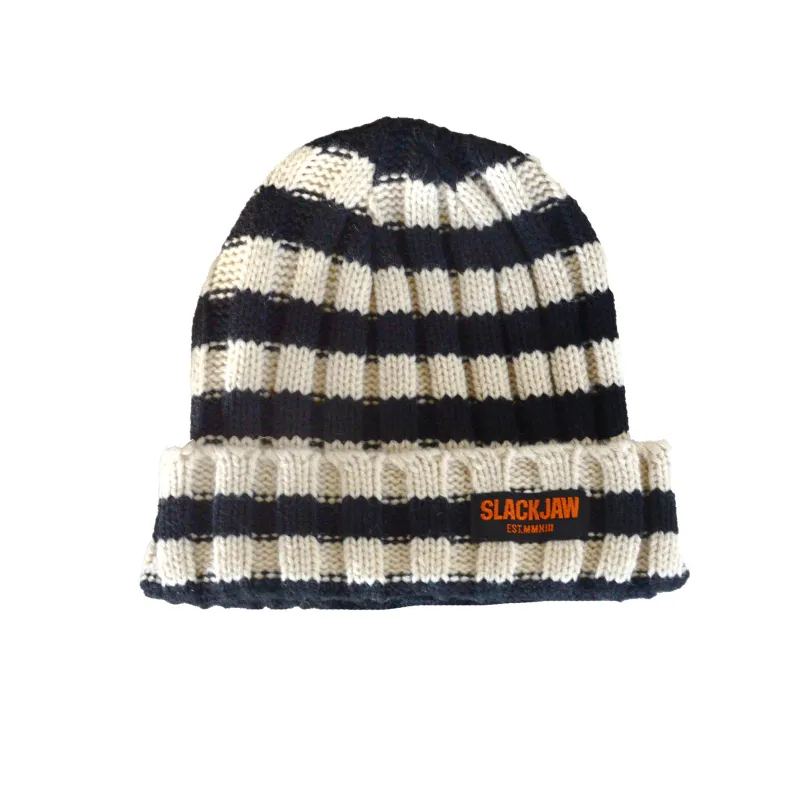 Breakout Beanie - Black/Bone made by Slackjaw