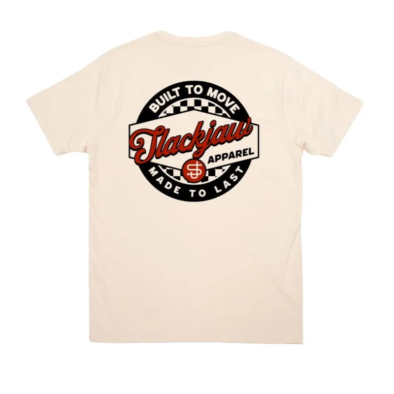 Built to Move T Shirt - Bone sold by Slackjaw
