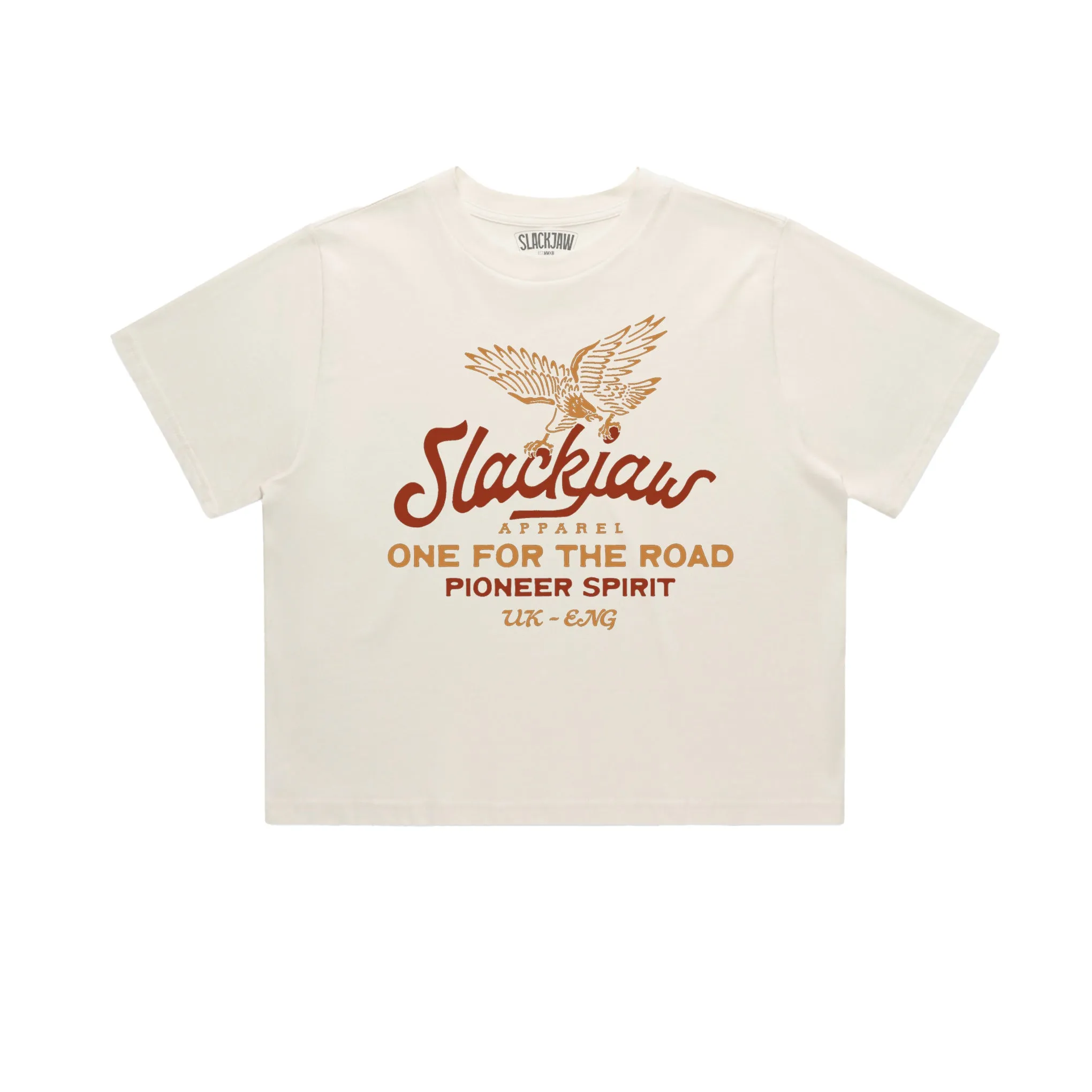 Pioneer Women's Cropped T Shirt - Bone sold by Slackjaw