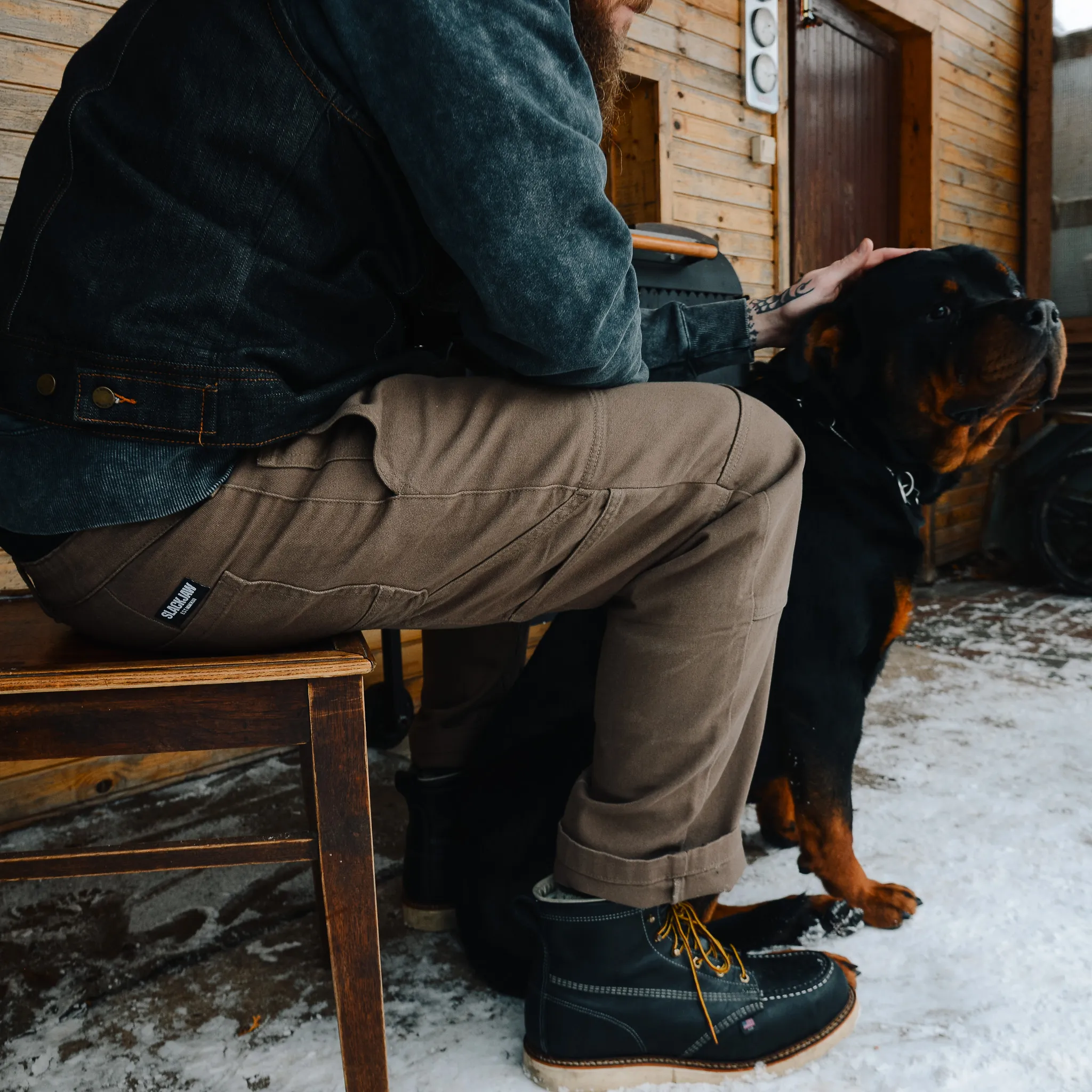 Slackjaw Double Knee Pant - Tobacco sold by Slackjaw product image thumbnail 2