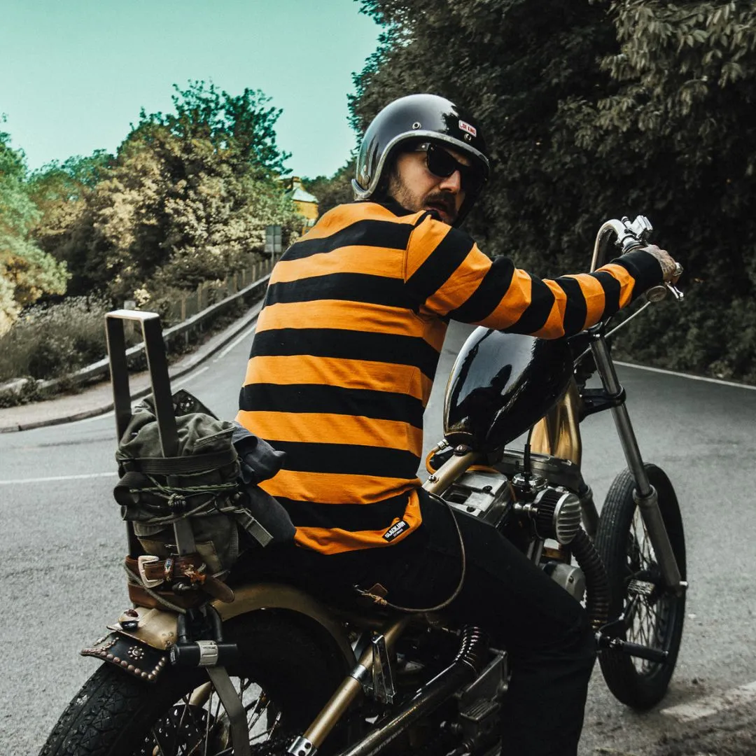 Breakout Long Sleeve T Shirt - Black/Rust sold by Slackjaw product image thumbnail 3