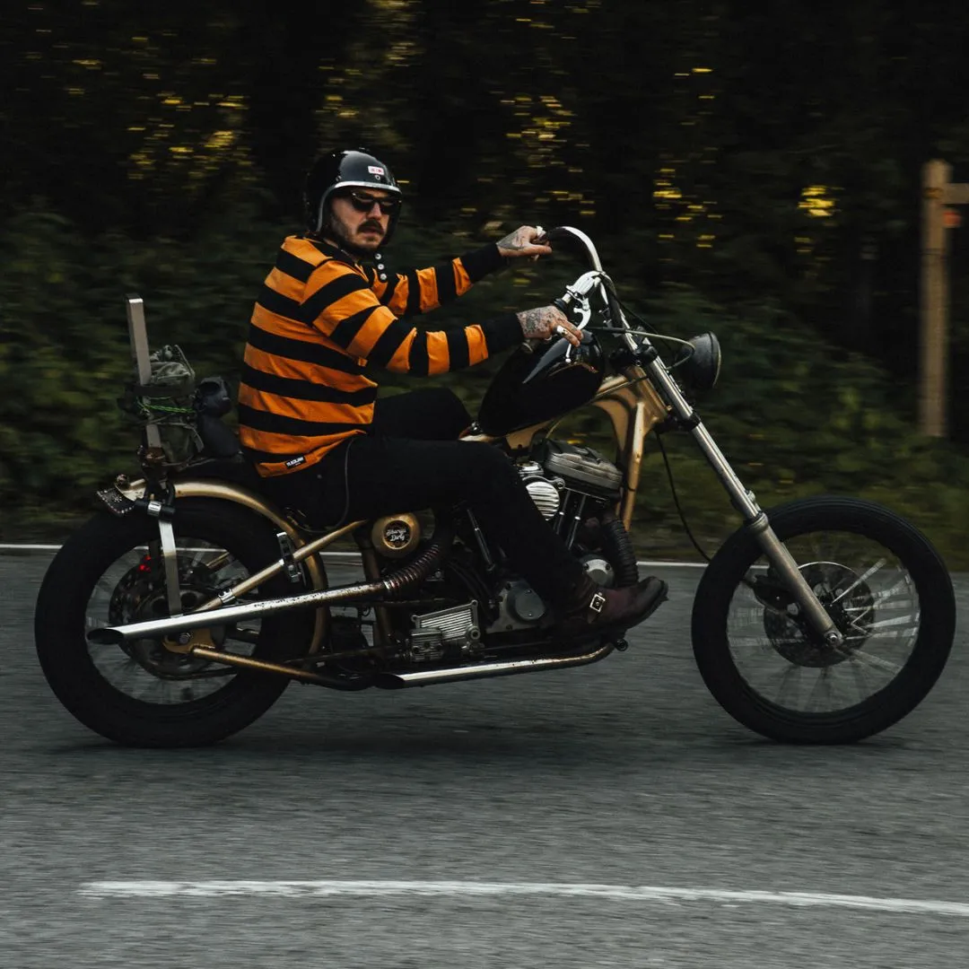 Breakout Long Sleeve T Shirt - Black/Rust sold by Slackjaw product image thumbnail 2