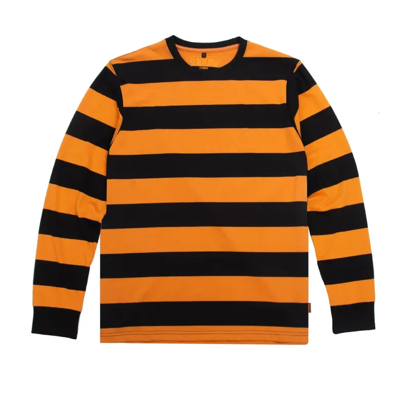 Breakout Long Sleeve T Shirt - Black/Rust made by Slackjaw