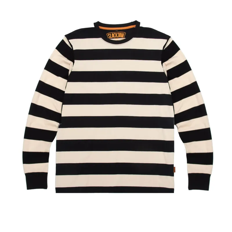Breakout Long Sleeve T Shirt - Black/Bone made by Slackjaw