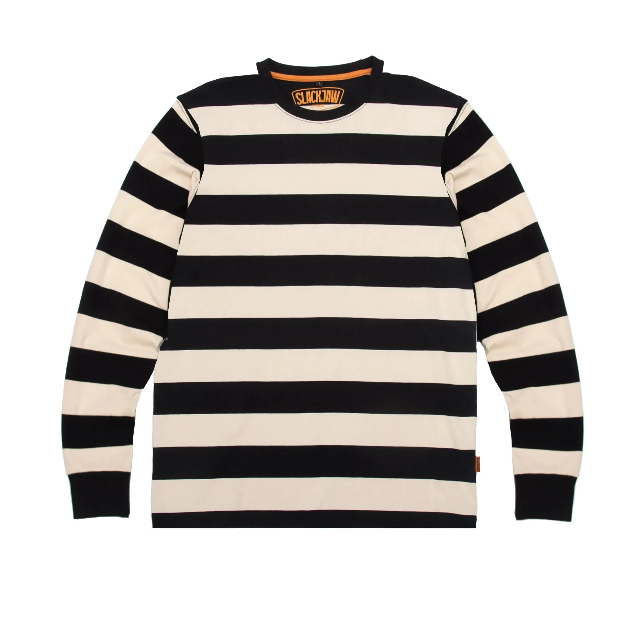 Breakout Long Sleeve T Shirt - Black/Bone sold by Slackjaw