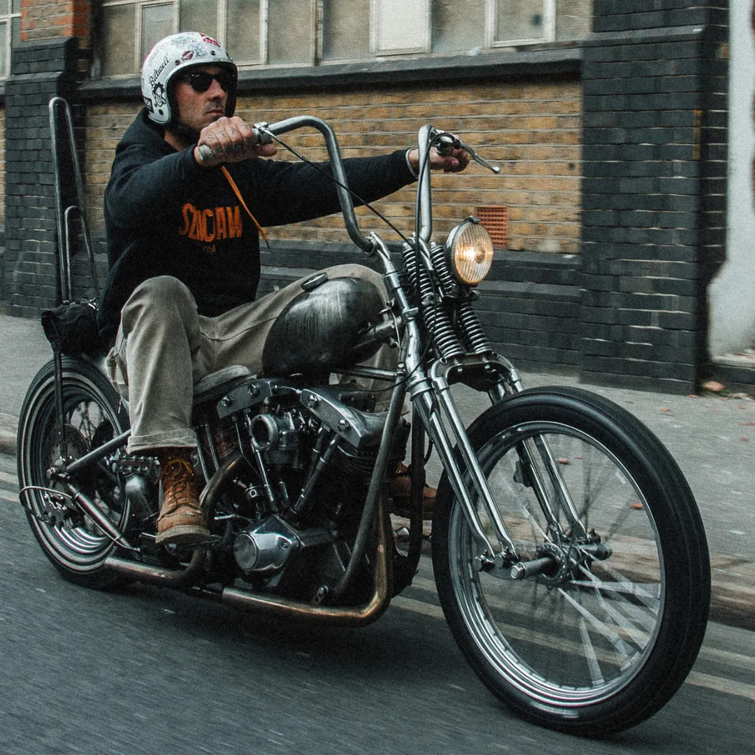 ICON Applique Hoody - Rust/Black sold by Slackjaw product image thumbnail 4