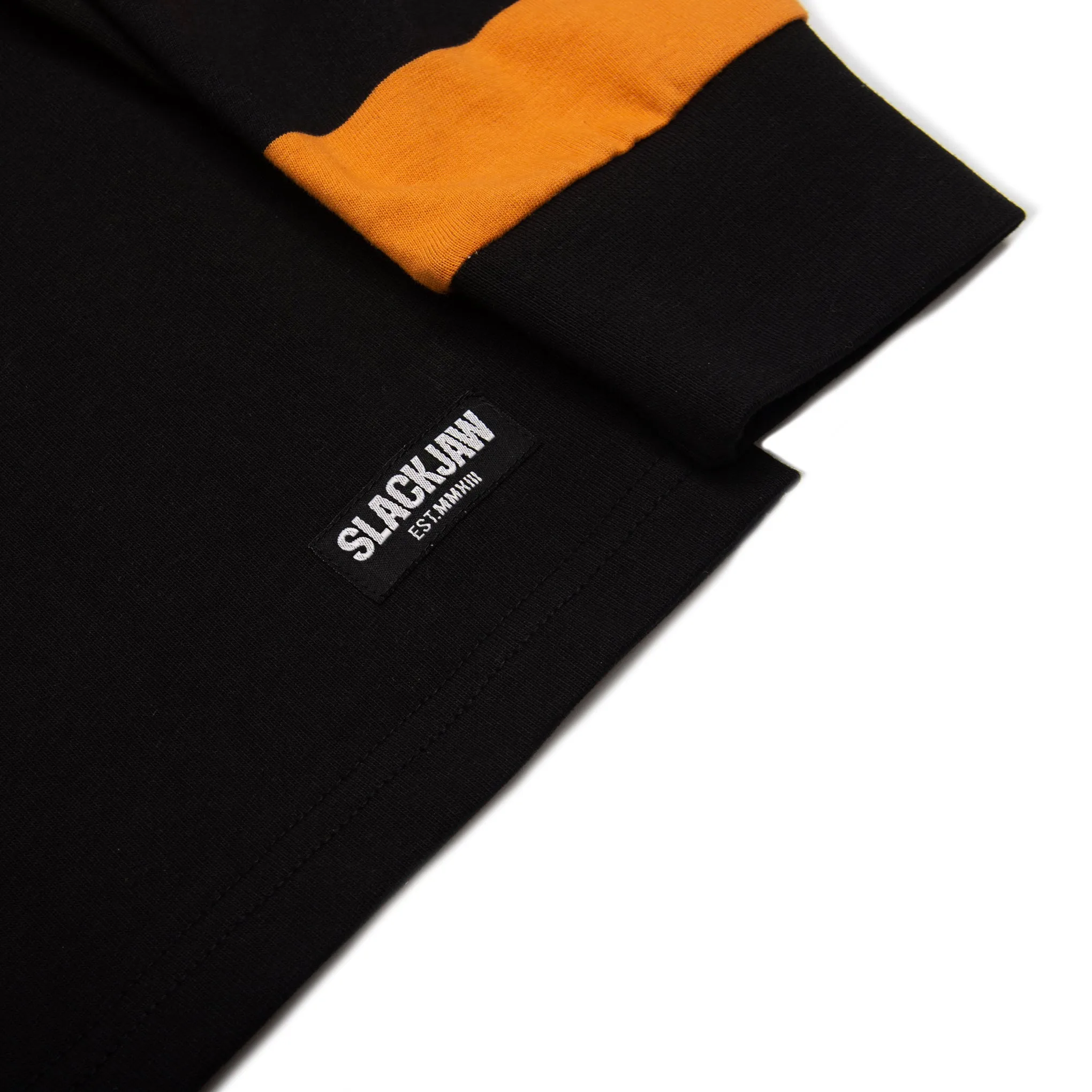 Essential Breakout Long Sleeve T Shirt - Black/Rust sold by Slackjaw product image thumbnail 4