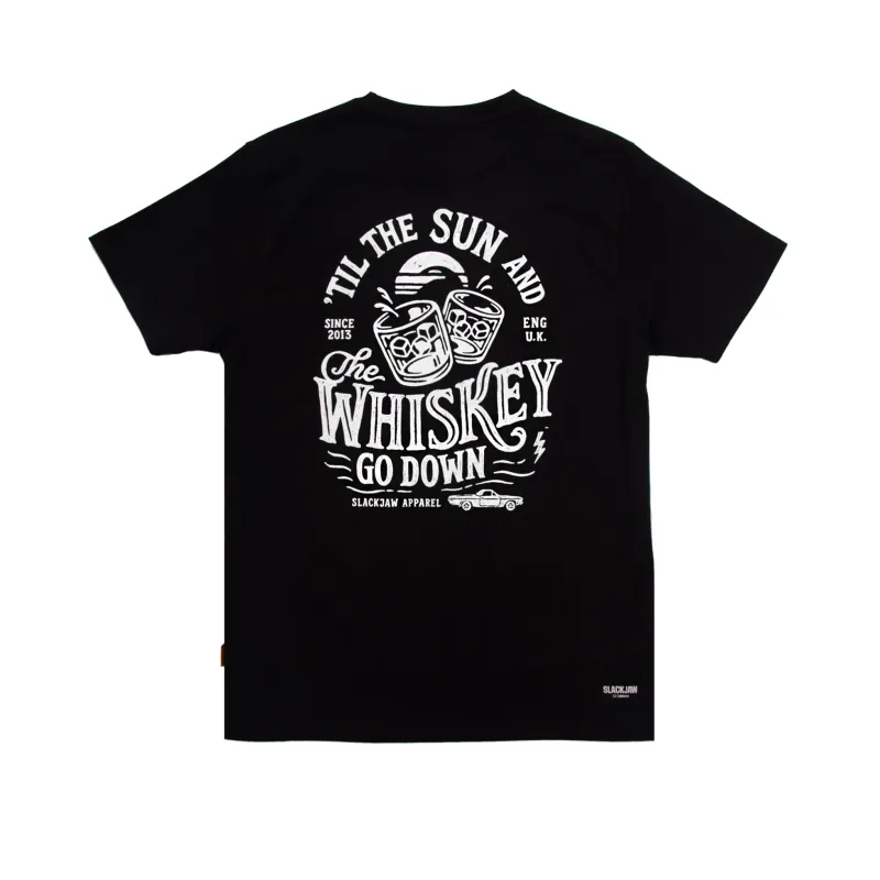 Whiskey Sunset T Shirt - Black sold by Slackjaw