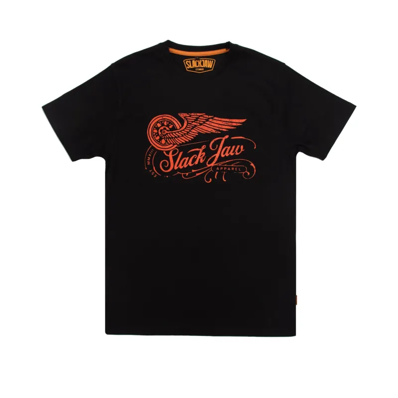 Rusty Wheels T Shirt - Black sold by Slackjaw