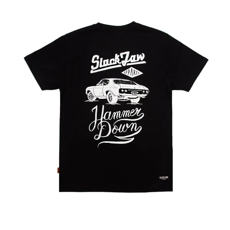 Hammer Down T Shirt - Black sold by Slackjaw