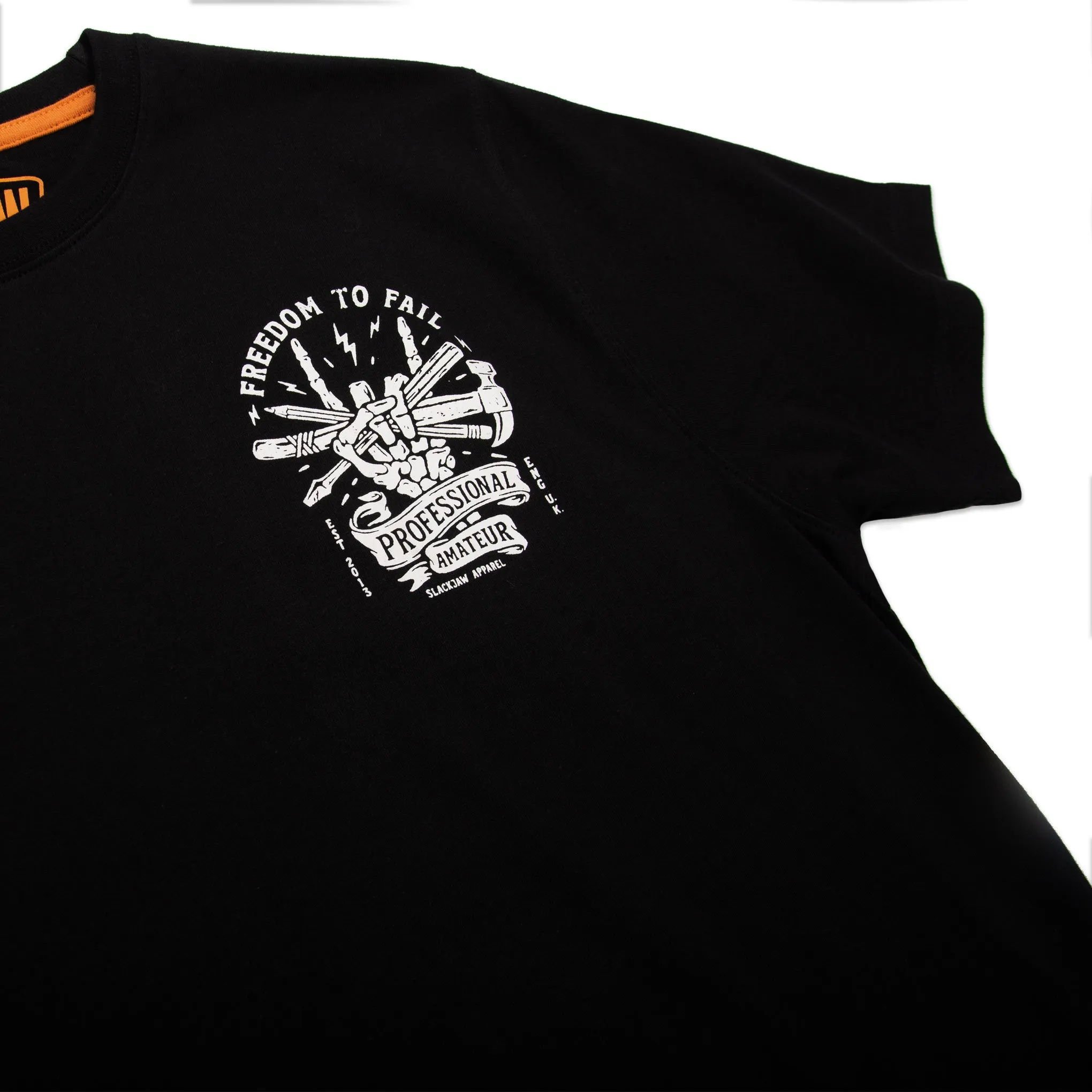 Freedom To Fail T Shirt - Black sold by Slackjaw product image thumbnail 4