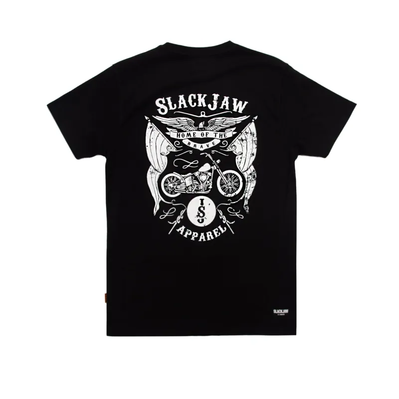 Home of the Brave T Shirt - Black sold by Slackjaw