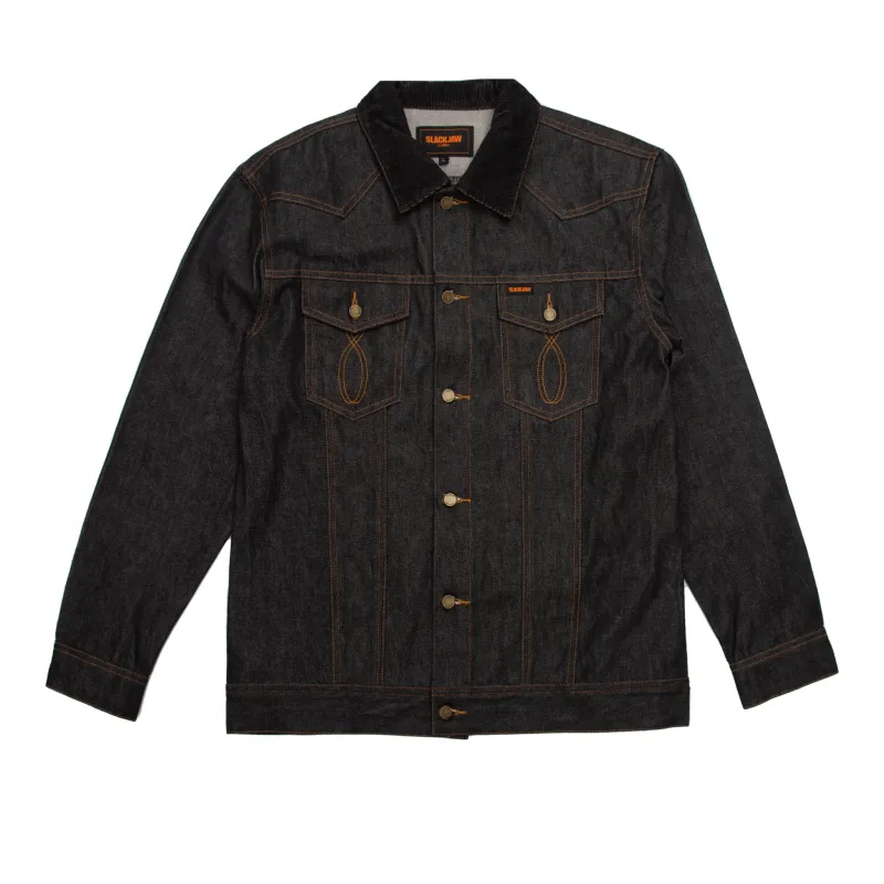 Slackjaw Raw Denim Jacket - Navy made by Slackjaw