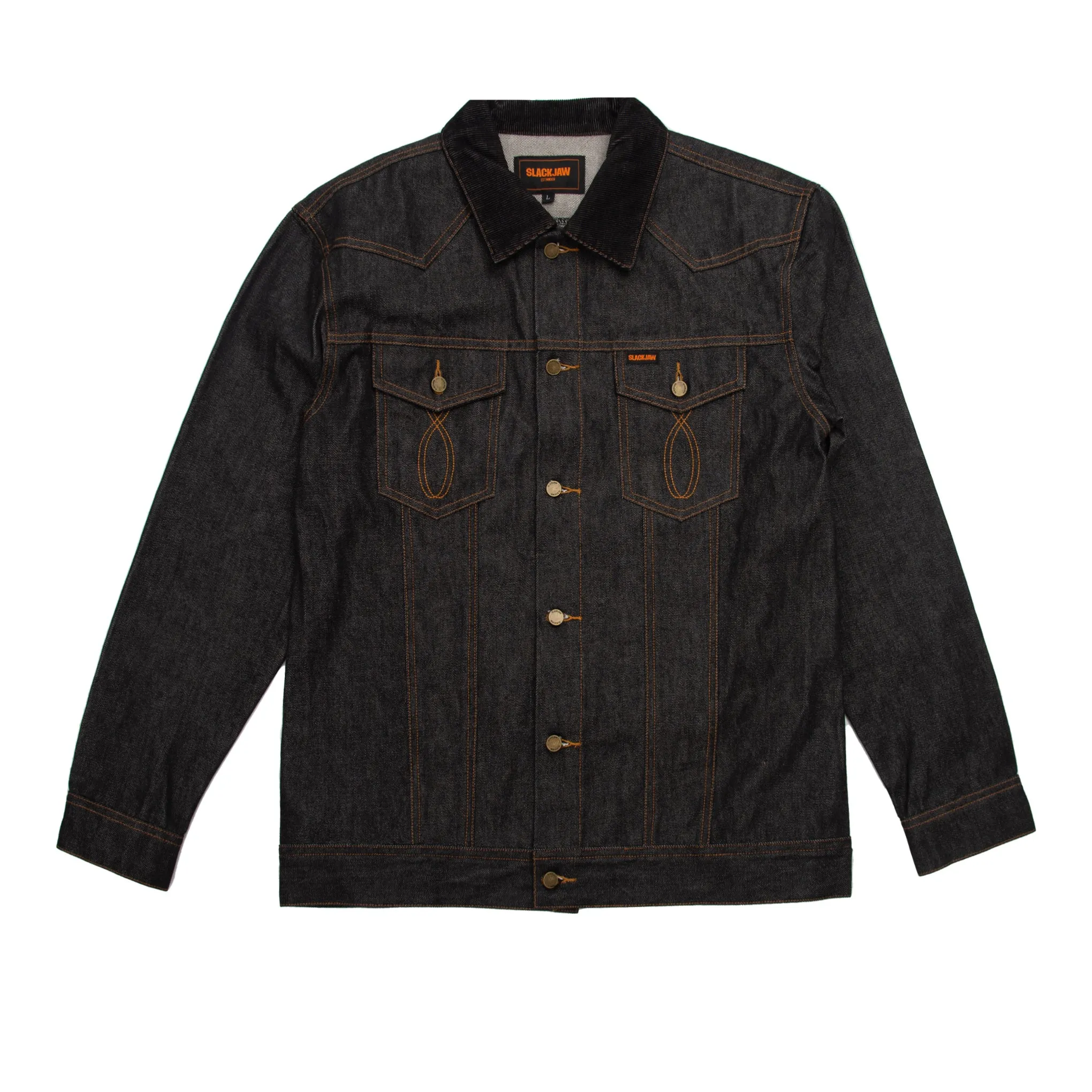 Slackjaw Raw Denim Jacket - Navy sold by Slackjaw