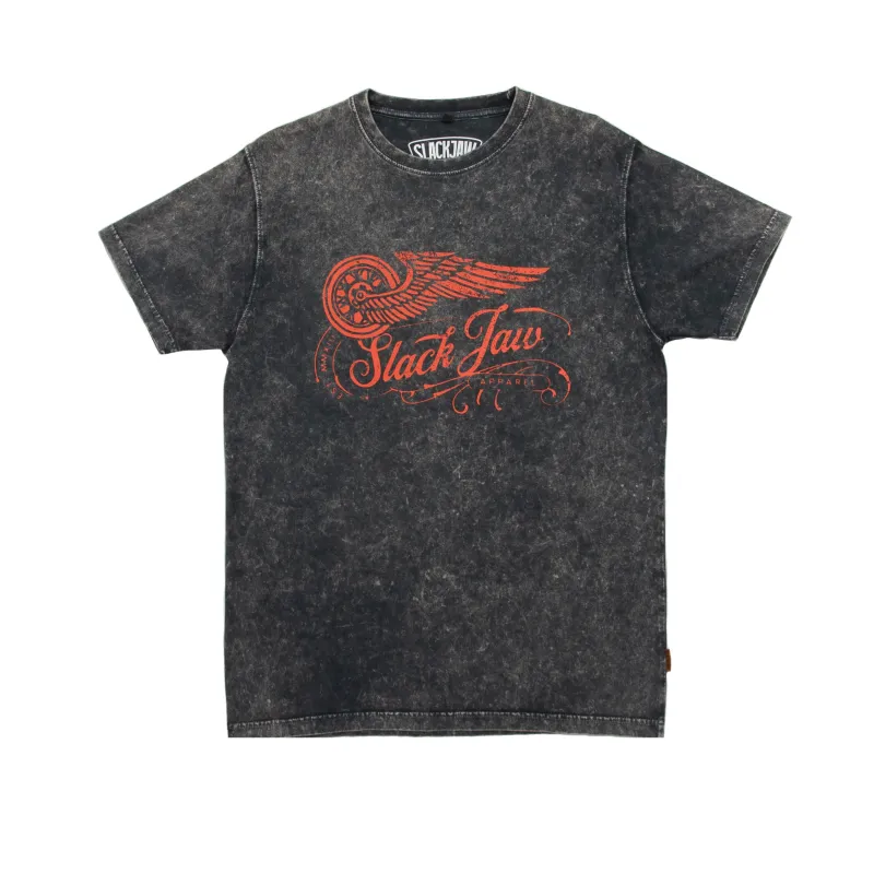 Rusty Wheels T Shirt - Vintage Black made by Slackjaw