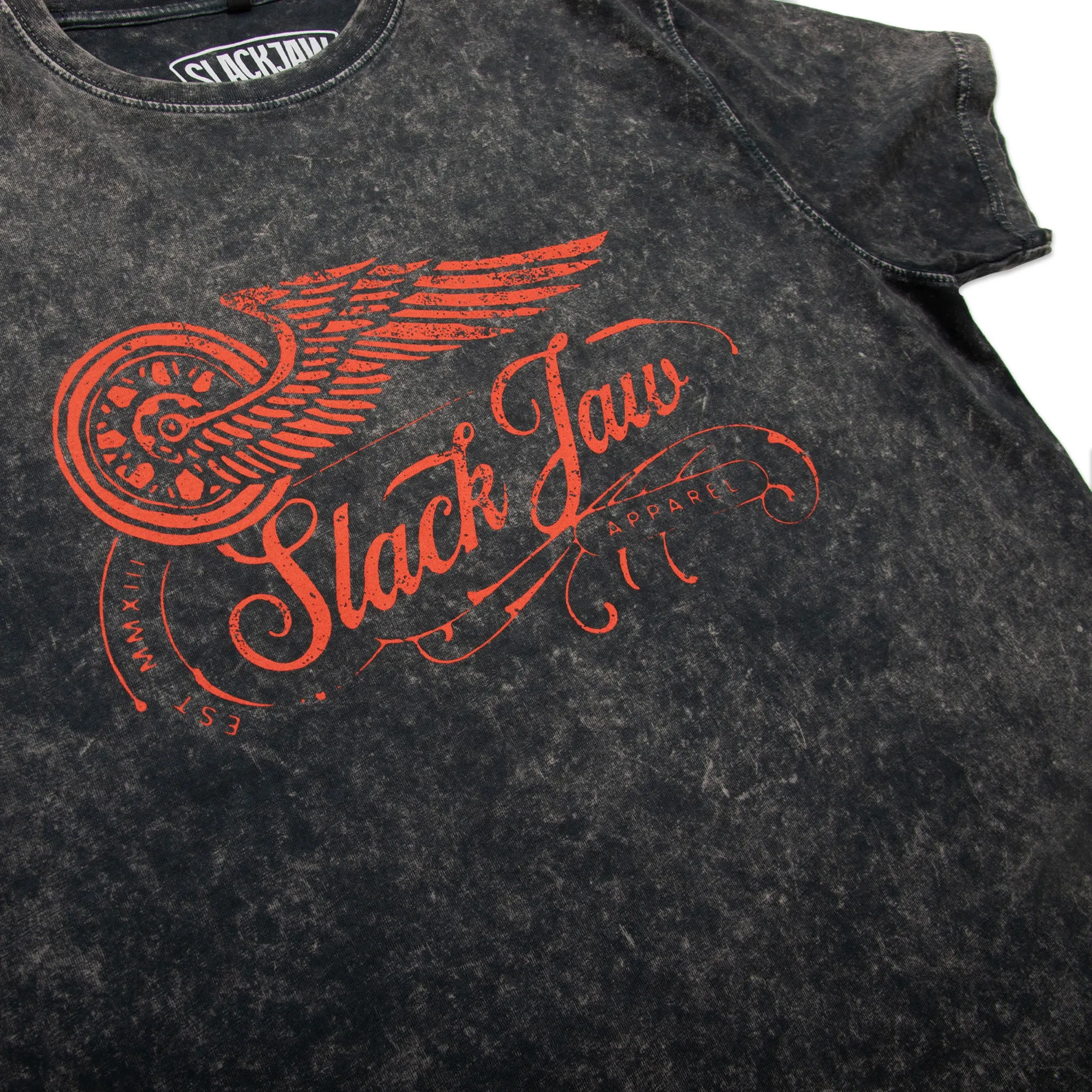 Rusty Wheels T Shirt - Vintage Black sold by Slackjaw product image thumbnail 3