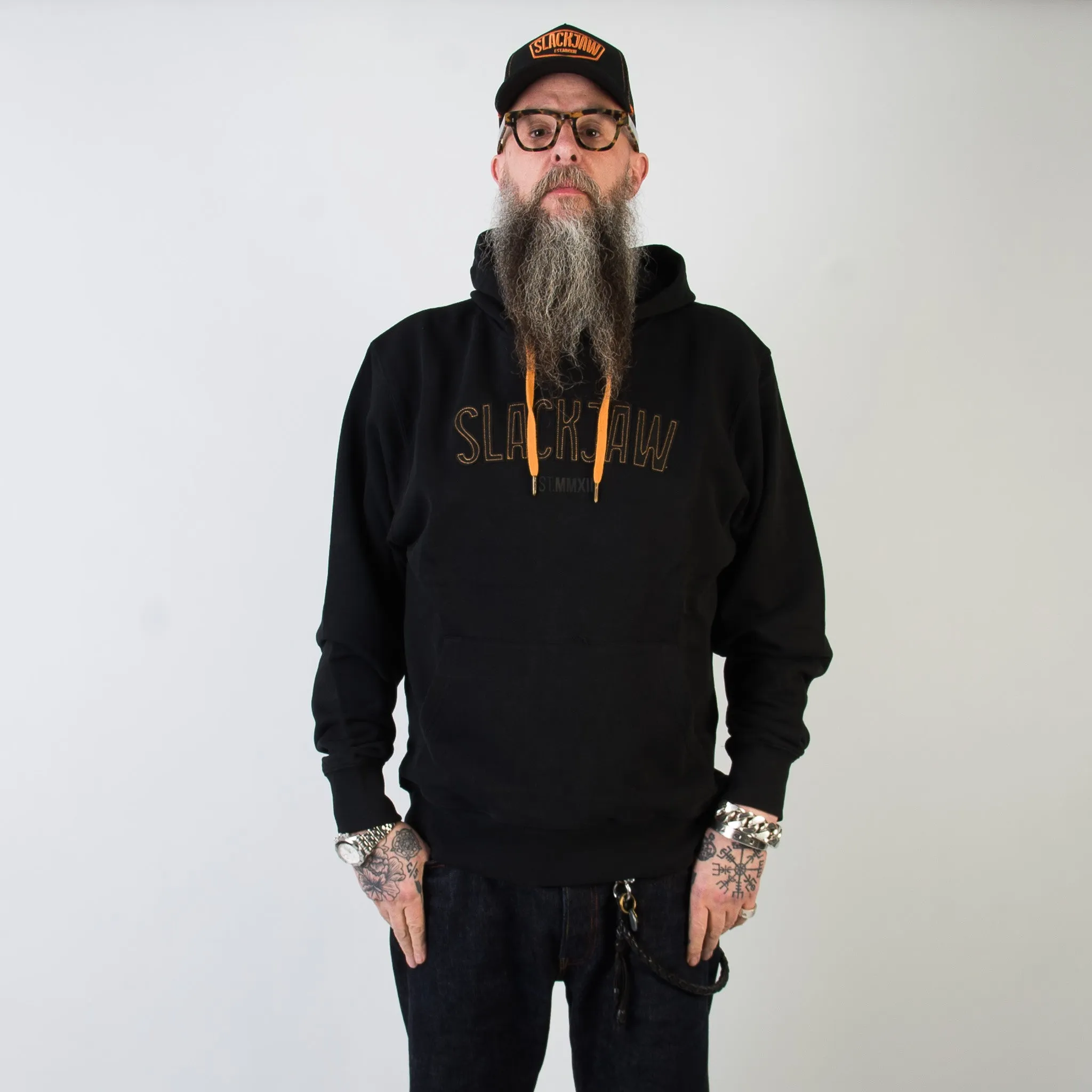 ICON Applique Hoody - Black sold by Slackjaw product image thumbnail 2