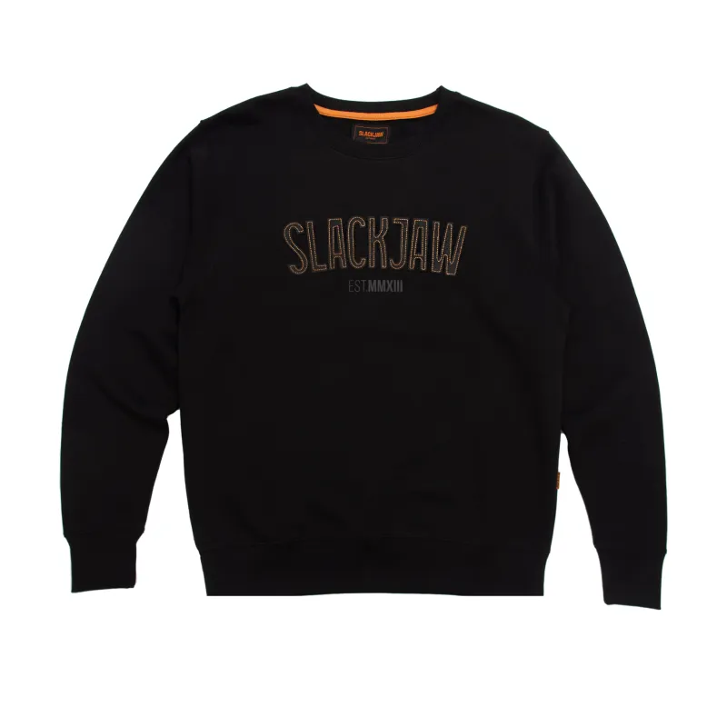 ICON Applique Sweatshirt - Black sold by Slackjaw