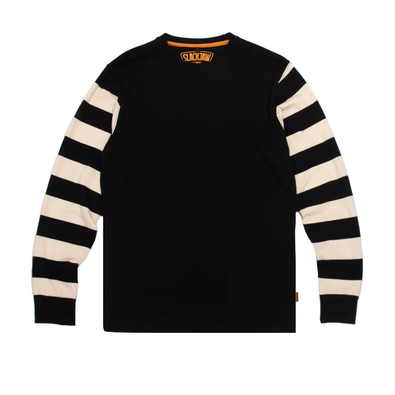 Essential Breakout Long Sleeve T Shirt - Black/Bone made by Slackjaw