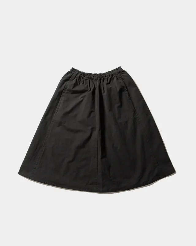 POPLAR SKIRT - Dry Cotton Canvas - Black sold by Body of Work