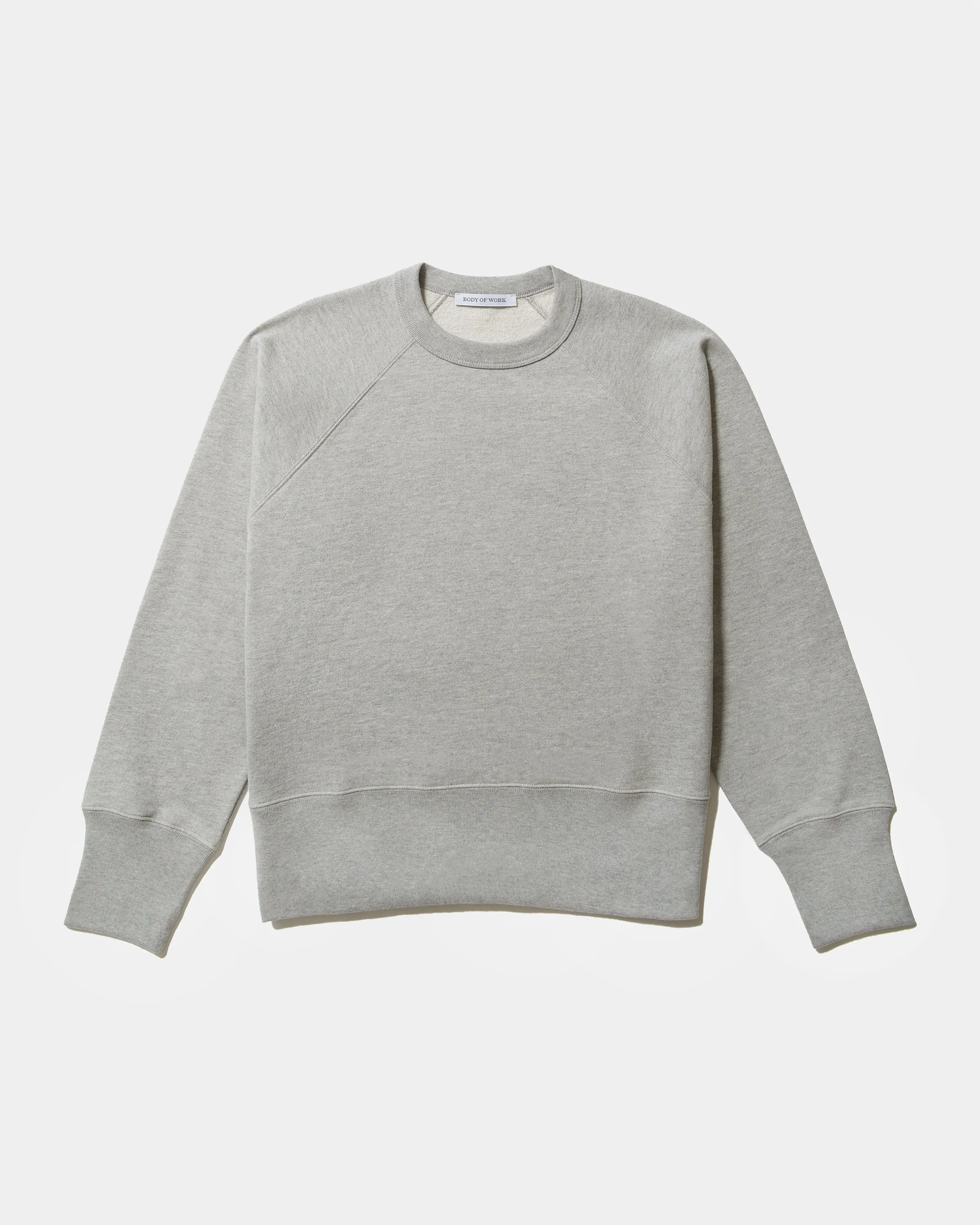 ASTER RAGLAN SWEATSHIRT - Sueded French Terry - Heather Grey sold by Body of Work