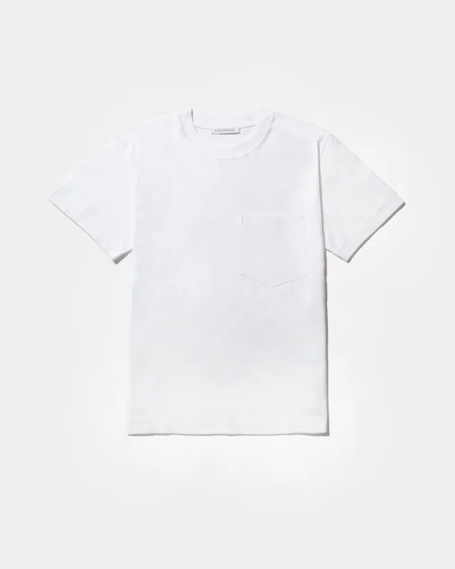 REED POCKET T-SHIRT - White made by Body of Work