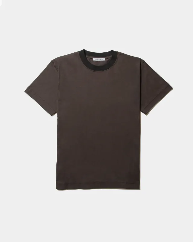 REED T-SHIRT - Loam Brown/Black sold by Body of Work