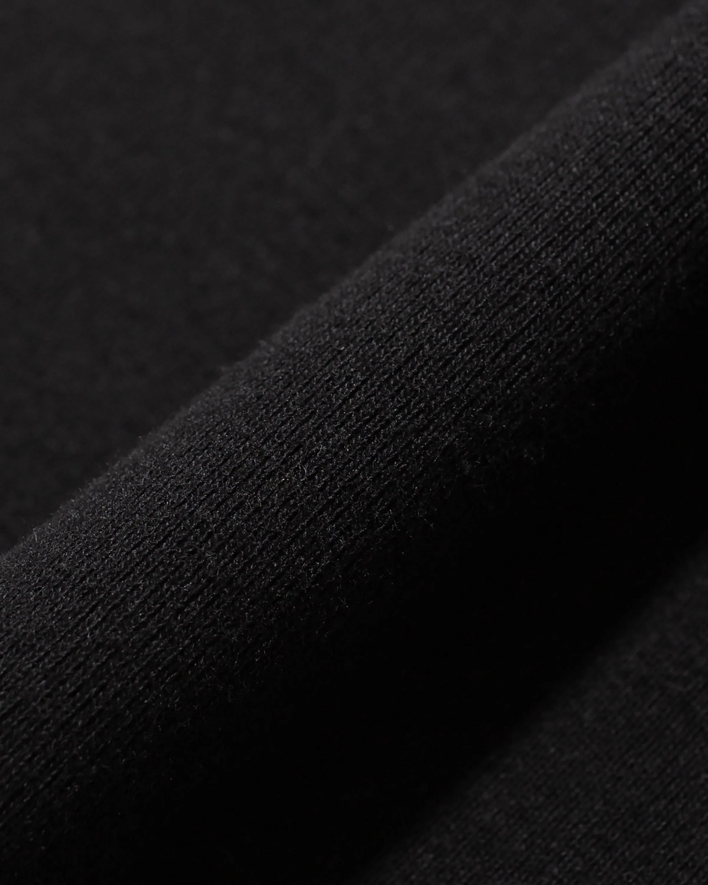 QUINCE SHORT SLEEVE T-SHIRT - Fine Rib Jersey - Black sold by Body of Work product image thumbnail 4