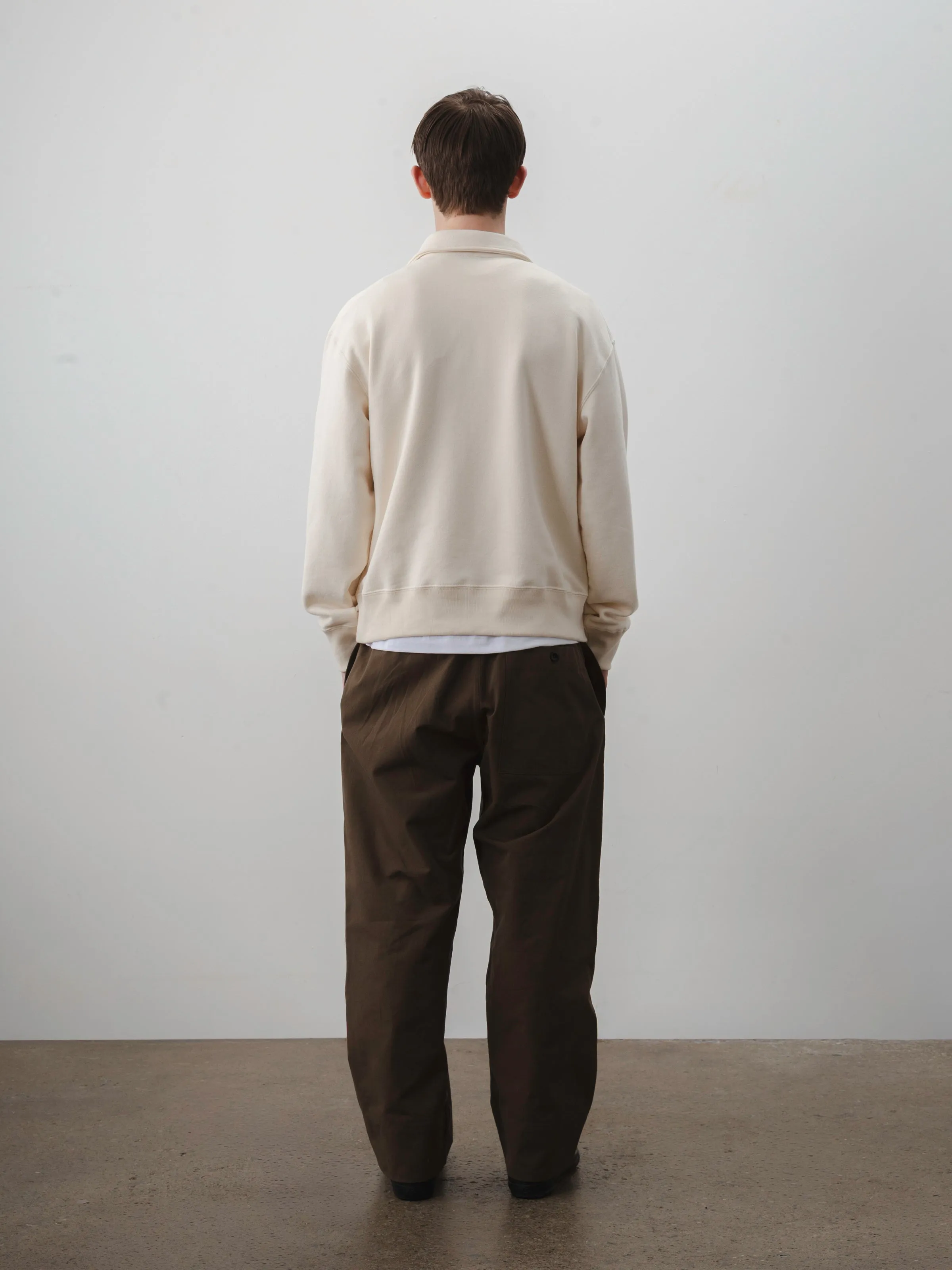 MYRTLE QUARTER-ZIP SWEATSHIRT - Sueded French Terry - Natural sold by Body of Work product image thumbnail 2