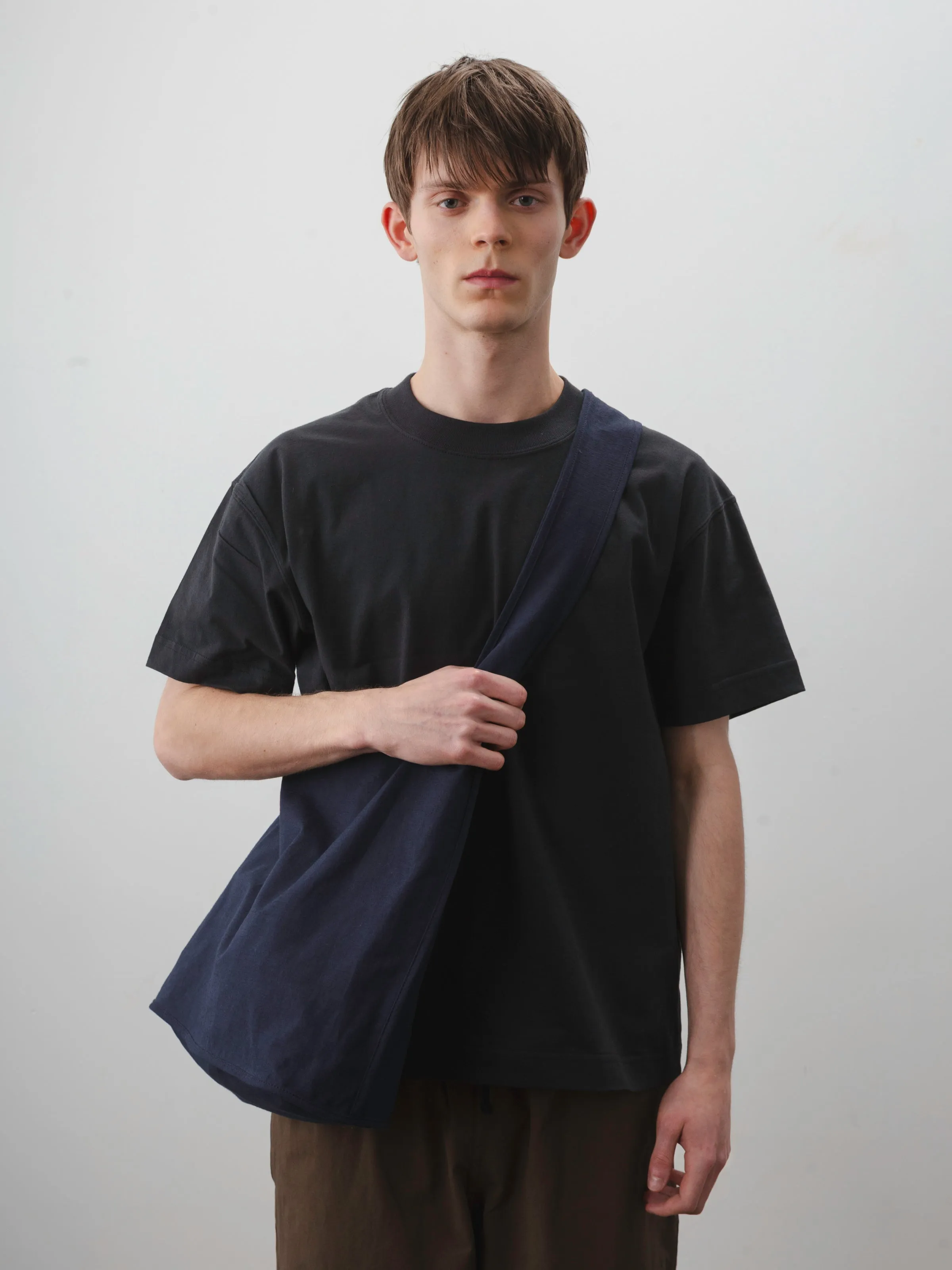 HERON BAG - Nep Cotton Linen - Navy sold by Body of Work