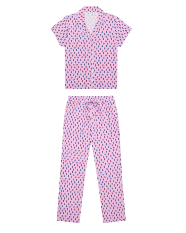 Women's Paddington Pajama Set Pink sold by Rowing Blazers