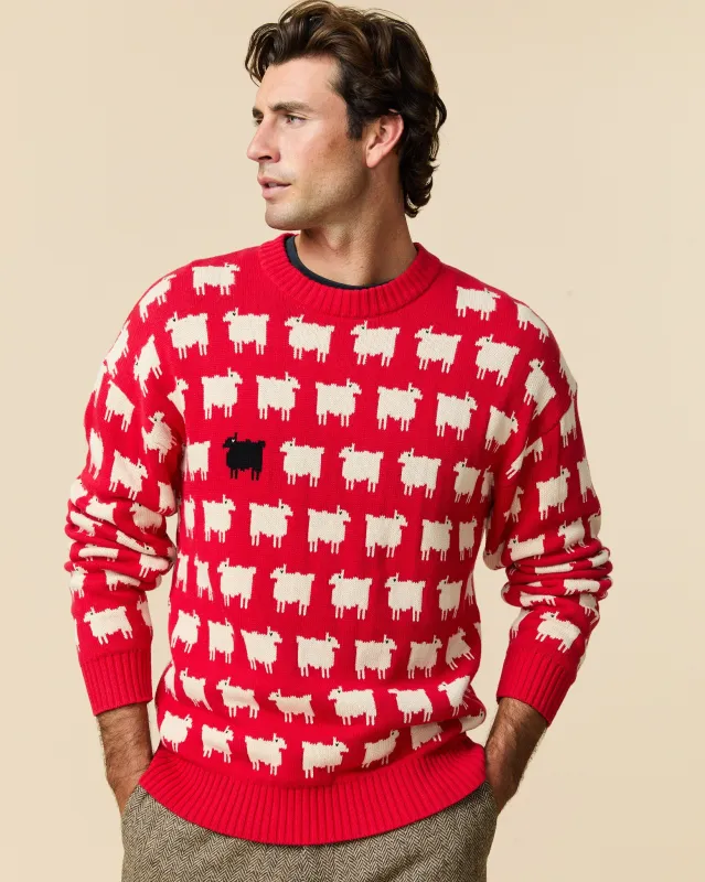 Warm & Wonderful Men's "Diana Edition" Cotton Sheep Sweater made by Rowing Blazers