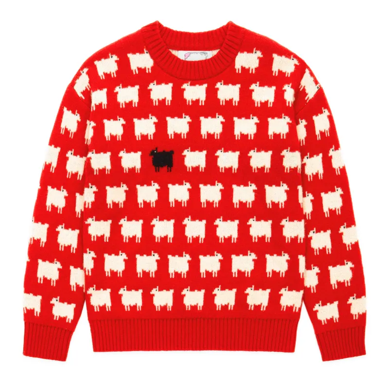 Warm & Wonderful Men's Wool "Diana Edition" Wool Sheep Sweater made by Rowing Blazers