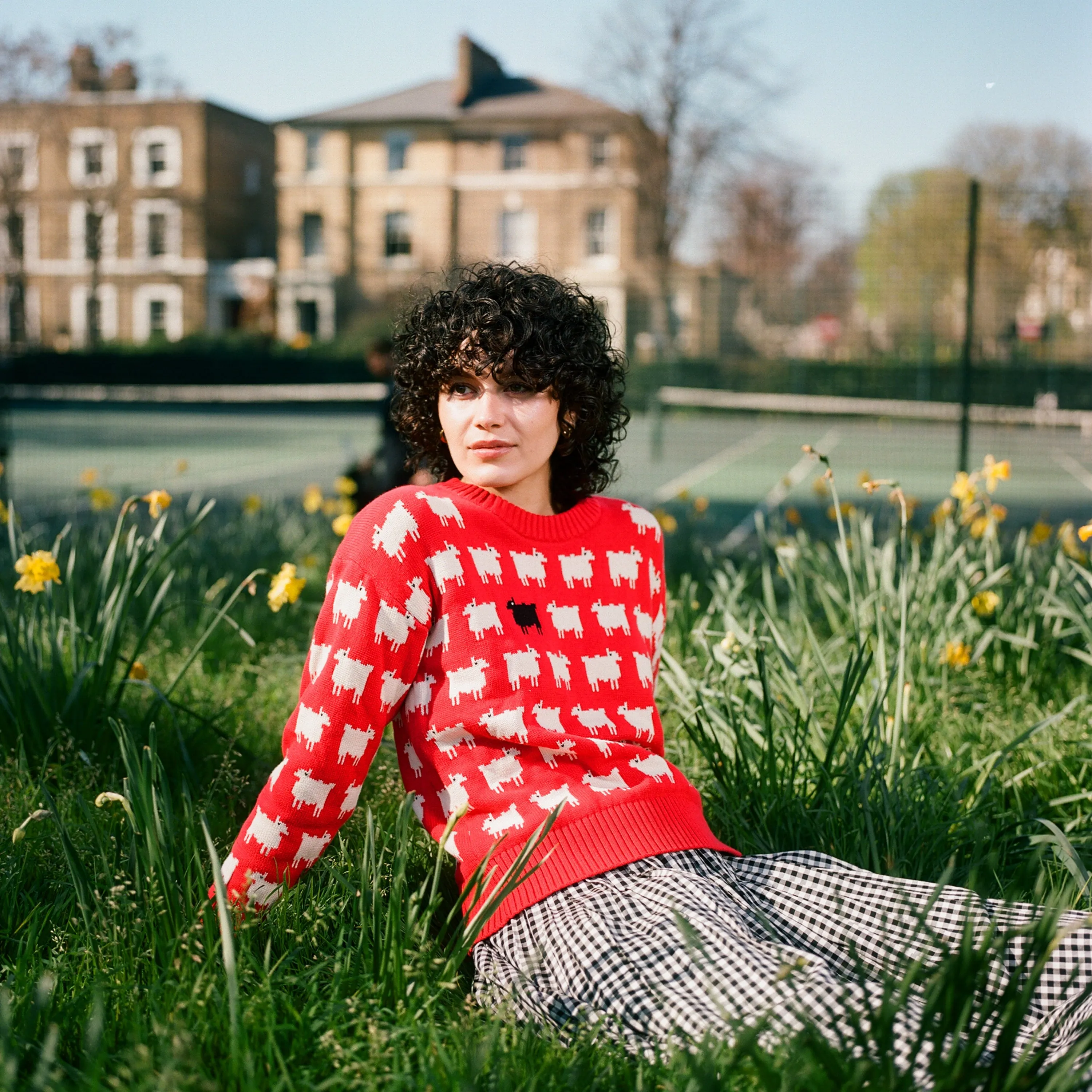 Warm & Wonderful Women's Fitted "Diana Edition" Cotton Sheep Sweater sold by Rowing Blazers product image thumbnail 4