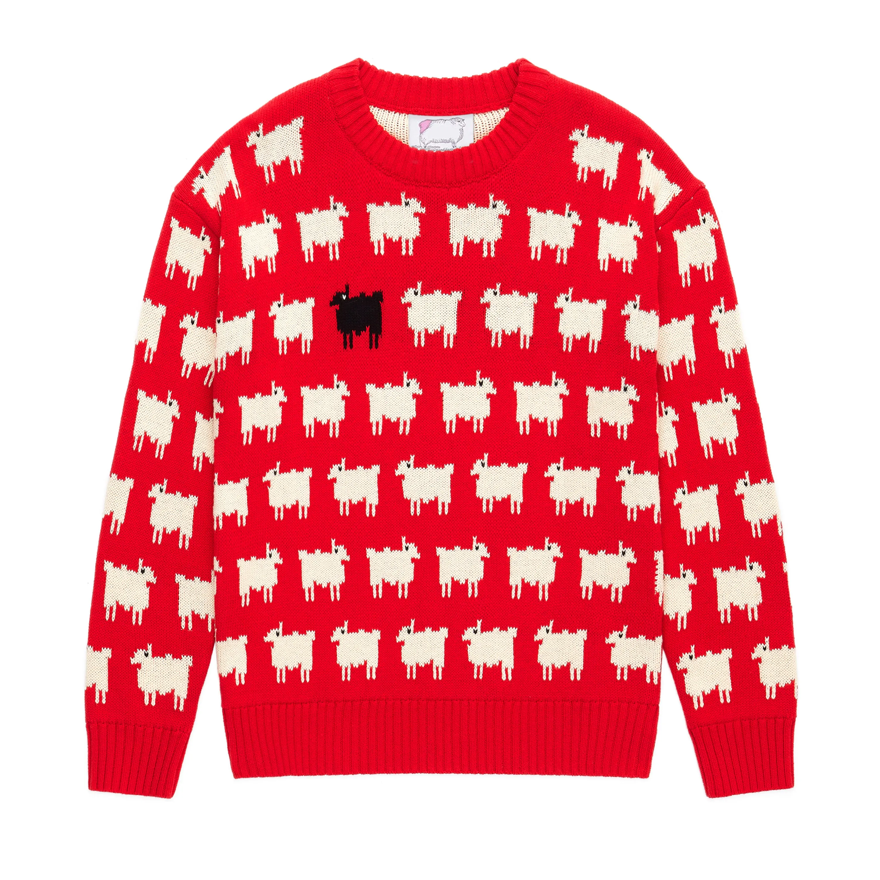 Warm & Wonderful Women's Fitted "Diana Edition" Cotton Sheep Sweater sold by Rowing Blazers