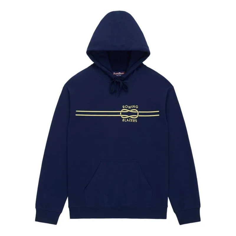 Men's Knot Hoodie Classic Navy made by Rowing Blazers