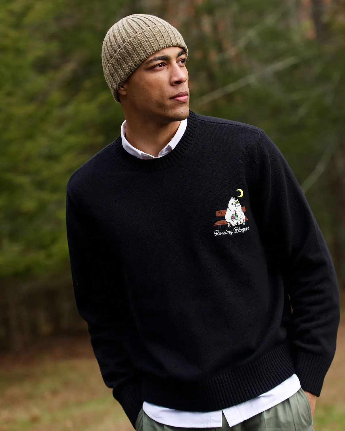 Men’s Moomin Cotton Sweater Black sold by Rowing Blazers product image thumbnail 2