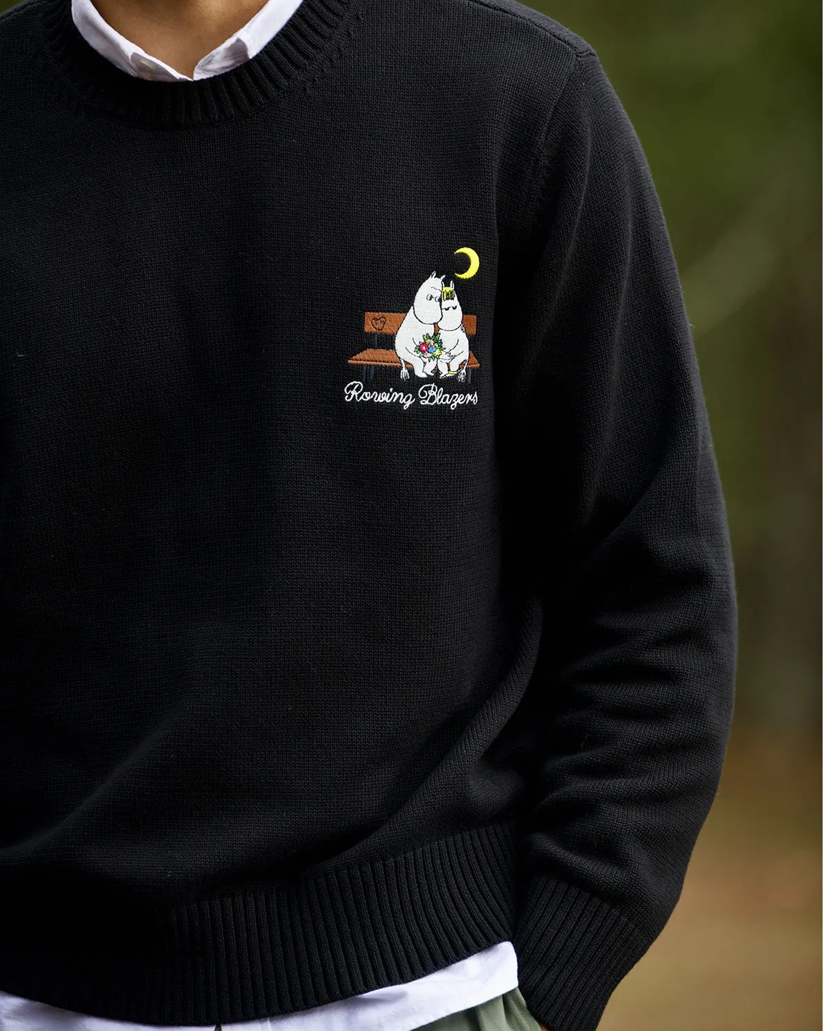 Men’s Moomin Cotton Sweater Black sold by Rowing Blazers product image thumbnail 4