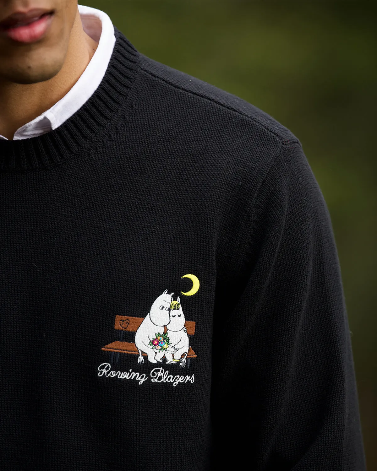 Men’s Moomin Cotton Sweater Black sold by Rowing Blazers product image thumbnail 3