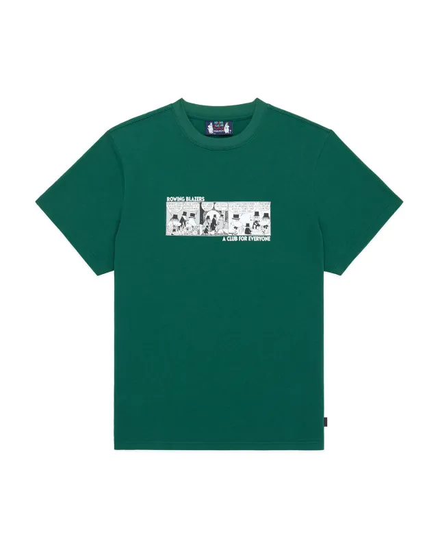 Men’s Moomin Cotton Comic T-Shirt Green made by Rowing Blazers