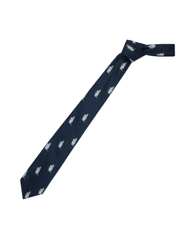 Men’s Moomin Tie Navy made by Rowing Blazers