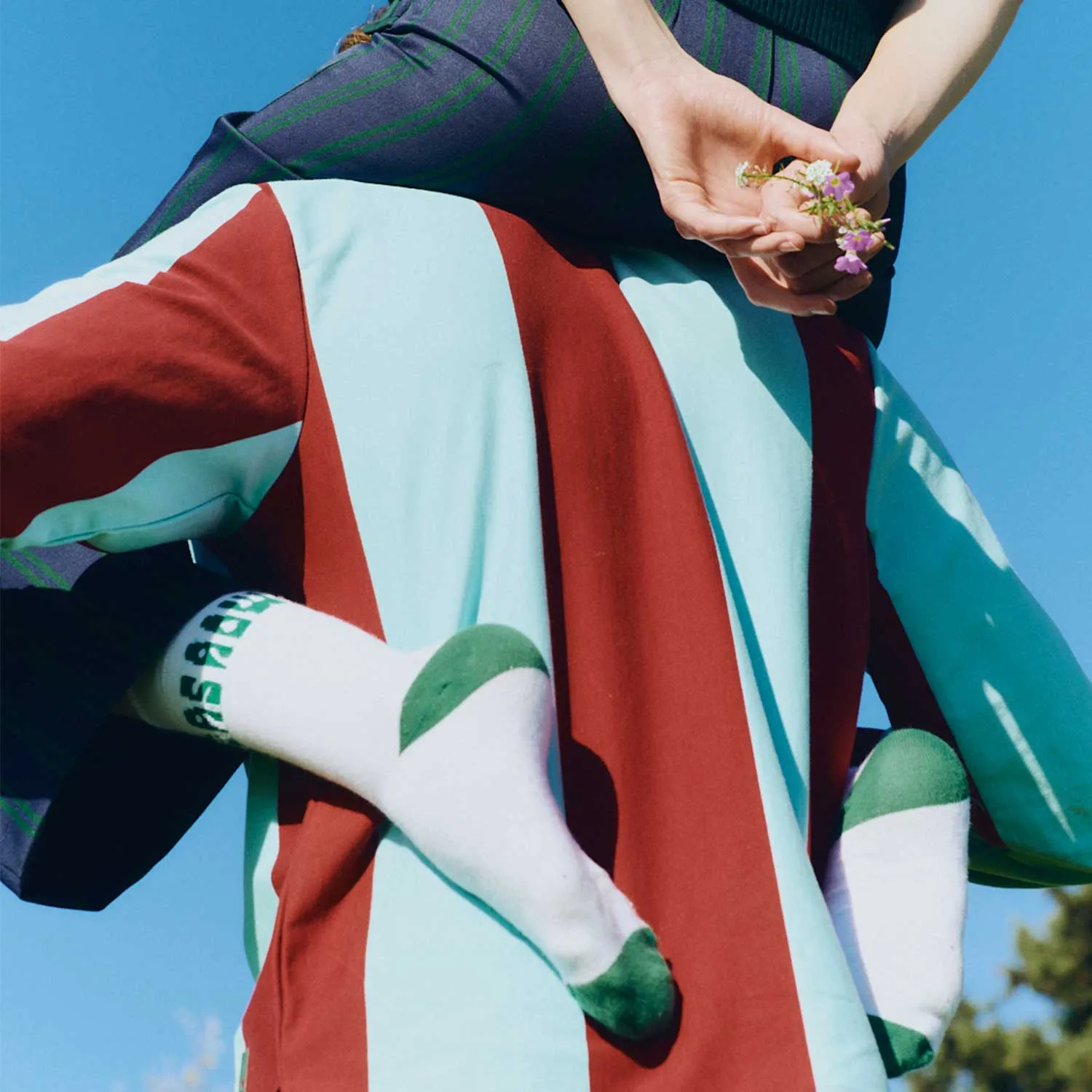 Women's La Veste Striped Rugby Blue and Burgundy sold by Rowing Blazers product image thumbnail 5