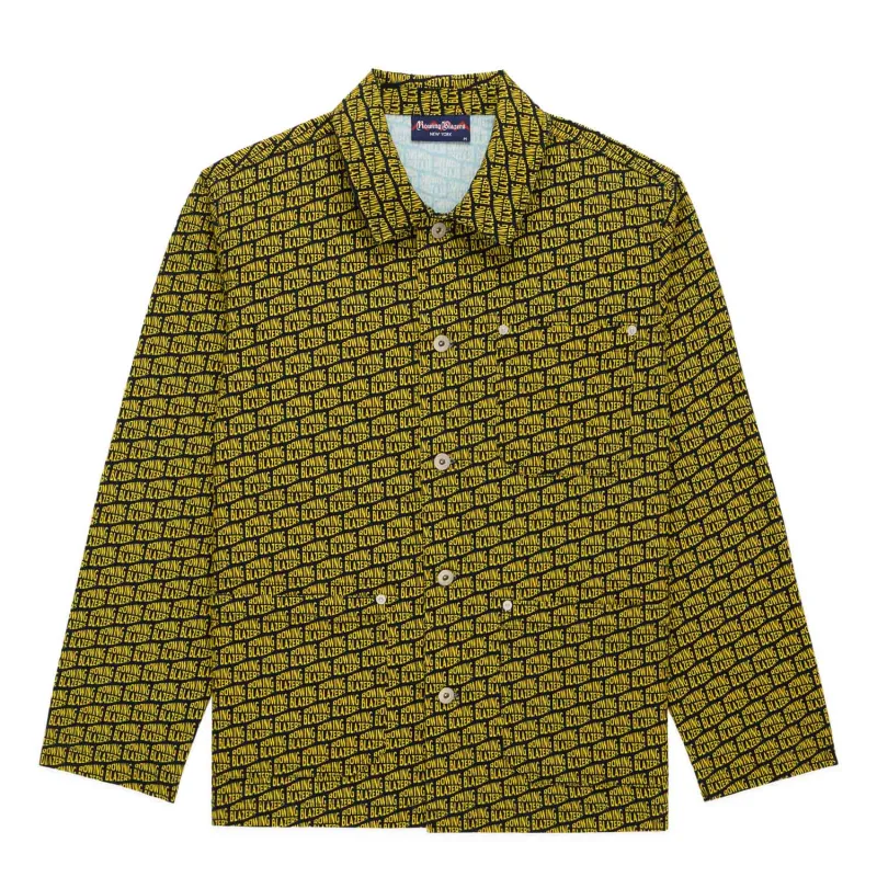 Men's Canvas Printed Chore Jacket RB All Over made by Rowing Blazers