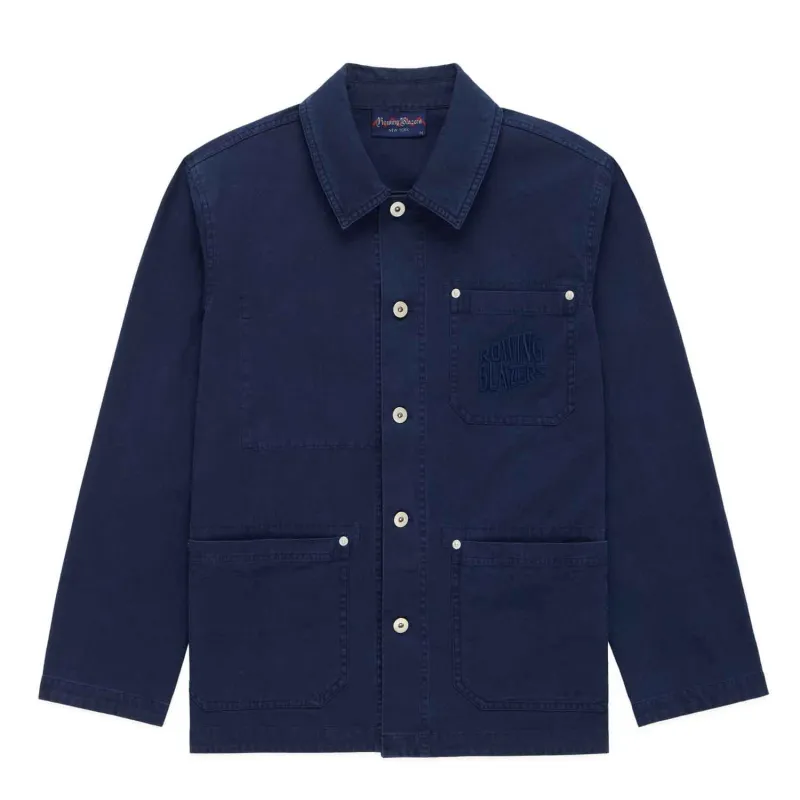 Men's Canvas Chore Jacket Navy sold by Rowing Blazers