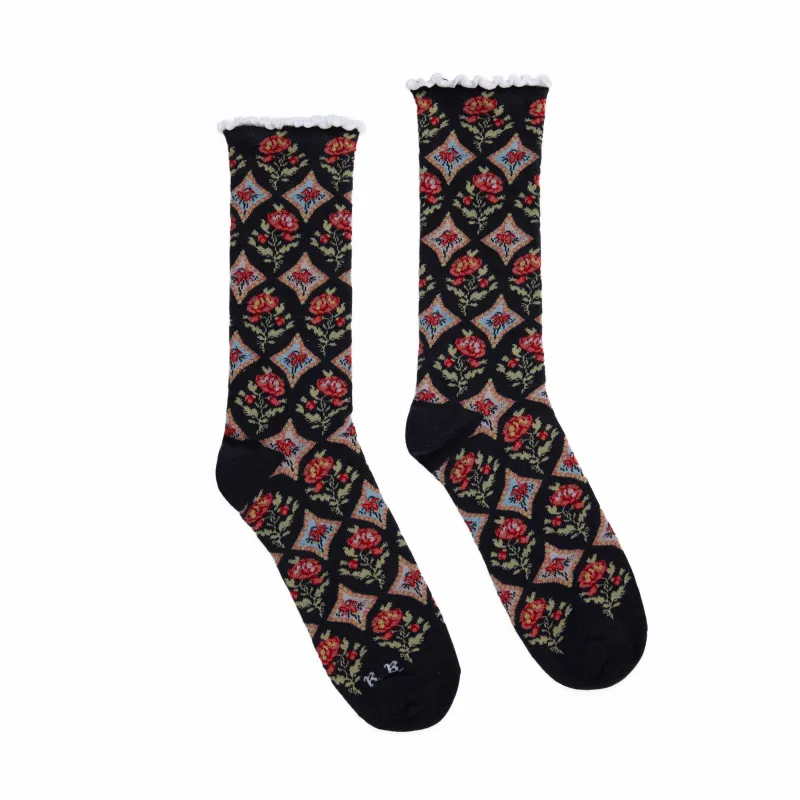 Women's Floral Socks Fall Floral sold by Rowing Blazers